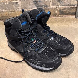 CSA Steele toe work boots Men’s size 10 lace up aggressor mid cut hiker